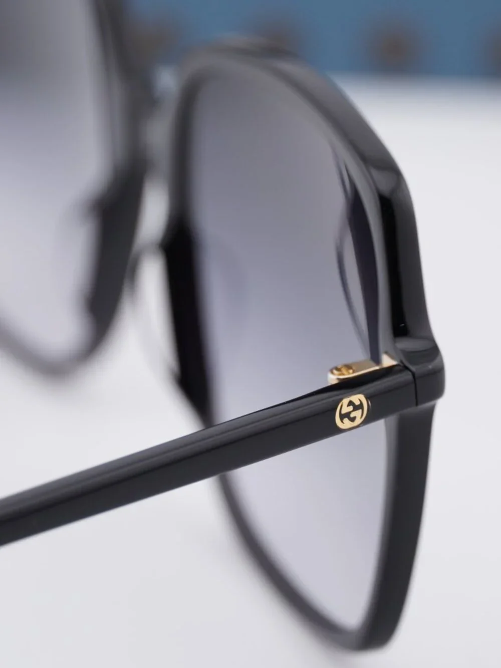 Gucci GG0544S 001 Square Sunglasses - Black/Grey Gradient
